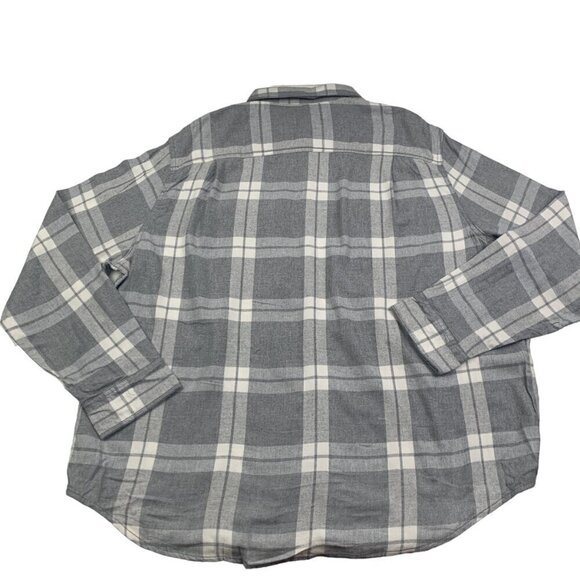 George Cotton Blend Flannel Button Down Long Sleeve Shirt Men's Size 3XL (54-56) - Picture 2 of 6